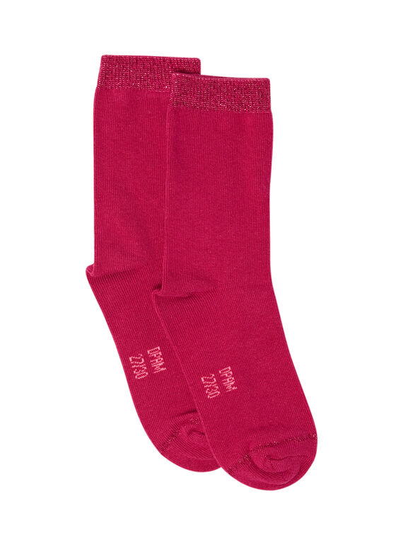 Socken für Mädchen fuchsia MYAJOCHO2 / 21WI0117SOQD312