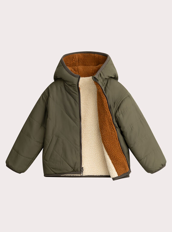 Umkehrbare warme Jacke für Jungen  VOGROBLOU1 / 24W902E3BLO009