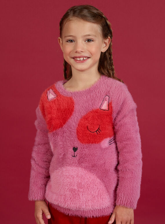 Pullover aus Federstrick für Kinder, Mädchen MAFUNPULL2 / 21W901M1PULH700