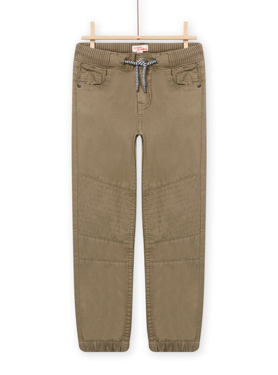 Kind Junge khakigrüne Twill-Hose NOJOPAN1 / 22S90275PAN604