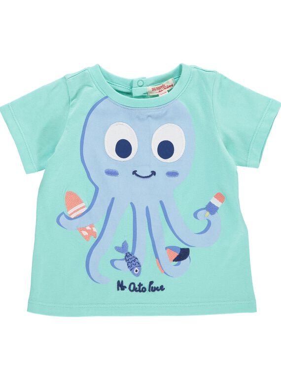Baby boys' short-sleeved T-shirt CUBUTI2 / 18SG10K2TMC630