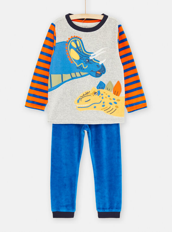 Grau-blaues Pyjama-Set SEGOPYJZOR / 23WH125APYJJ922