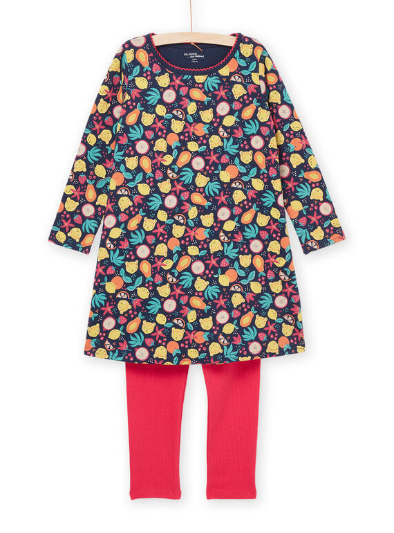Set aus Nachthemd und Leggings mit Obstdruck PEFACHUFRU / 22WH1121CHN070