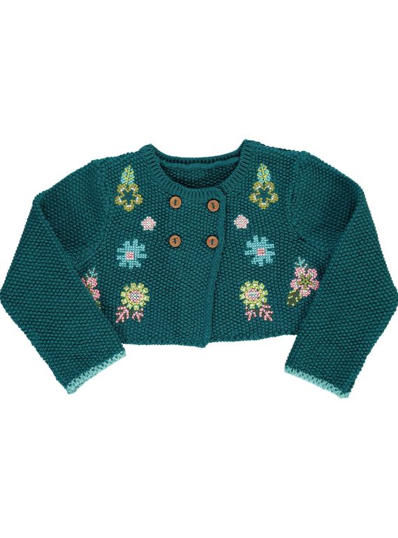 Baby girls' bolero cardigan DIVECAR / 18WG0971CAR714