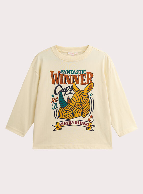 Cremes T-ShirtE Nashorn-Animation für Jungen  VOKOTEE4 / 24W90234TMLA002