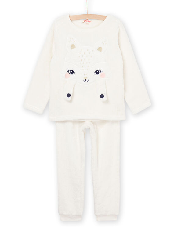 Pyjama-Set aus T-Shirt und Hose aus Samt mit 3D-Fuchs-Animation PEFAPYJFOX / 22WH1138PYJ001