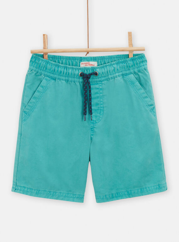 Türkisfarbene Bermuda-Shorts für Jungen TOJOBERMU4 / 24S902C4BER209
