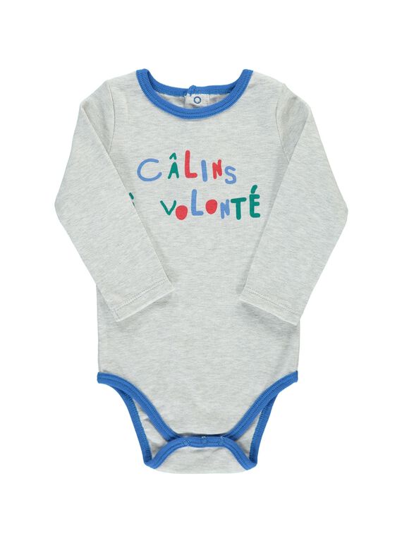 Boys' long-sleeved bodysuit CEGUBODTYP / 18SH14T5BDLJ906