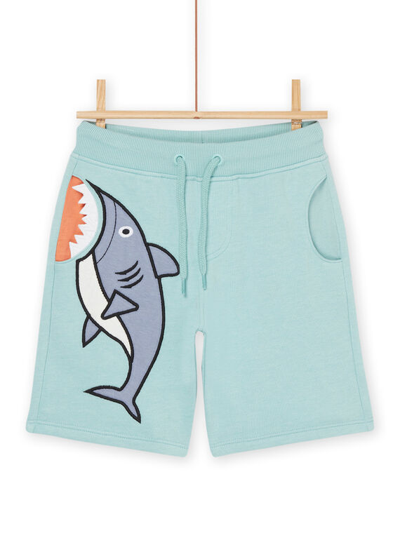 Bermuda-Shorts aus Molton in Seladonblau ROEXOBER4 / 23S902V4BER204