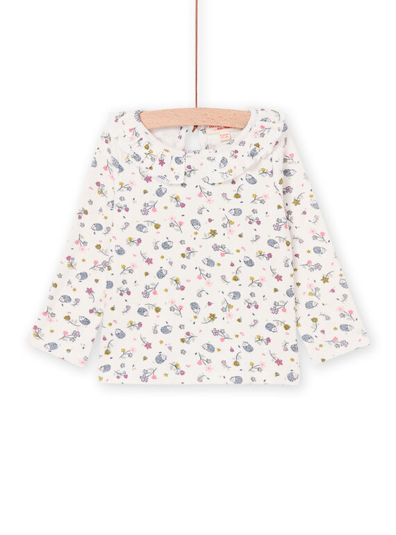 Langärmeliges T-Shirt mit Blumenmuster PIRHUBRA / 22WG09Q1BRA001