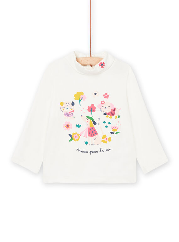 Unterziehpullover mit Blumen- und Tieranimation PIMUSOUP / 22WG09R1SPL001