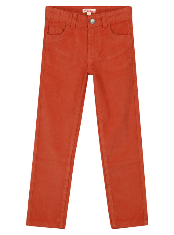 Ziegelrote Samthose Regular Fit GOJOPAVEL8 / 19W902L5D2B408