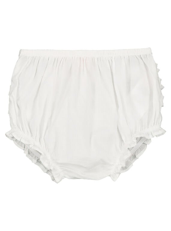 Weiße Baby-Bloomers für Mädchen FIJOBLOO6 / 19SG09G1BLR000