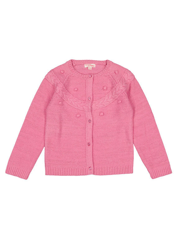 rosa Lurex-Strickjacke GABLACAR1 / 19W901S2CARD330