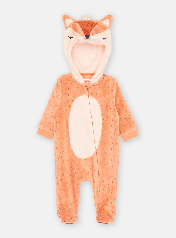 Blassrosa und orangefarbener Schlafsack mit Pünktchenmuster SEFISURNAR / 23WH1351SPY413