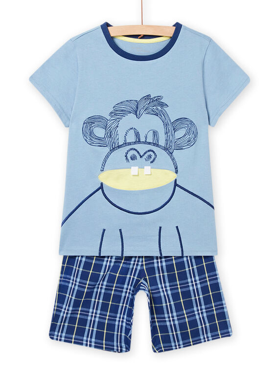 Blauer Affe Animation Pyjama-Set für Kind Junge NEGOPYCSIN / 22SH12G9PYJC233
