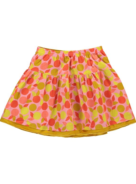 Girls' reversible skirt CAPIJUPE / 18S901I1JUP099