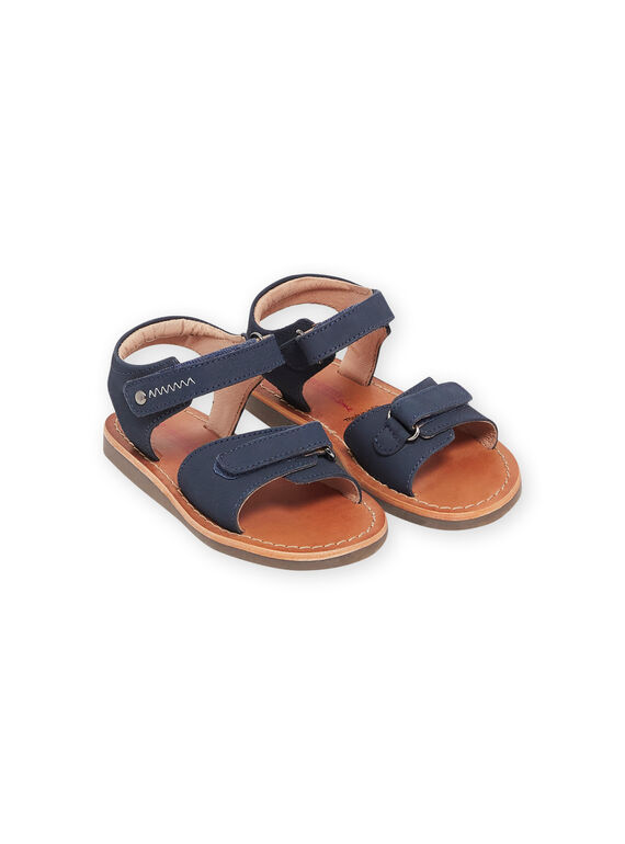 Marineblaue Sandalen aus Leder ROSANDCROUP / 23KK3665D0E070