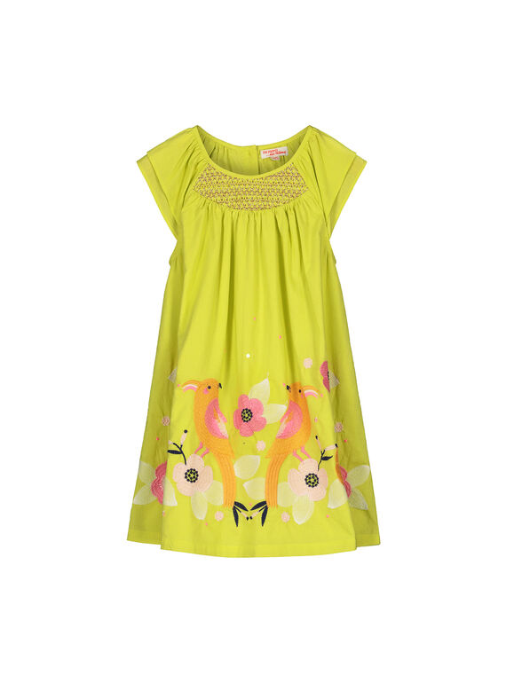 Baumwollkleid für Mädchen FAPOROB3 / 19S901C3ROB605