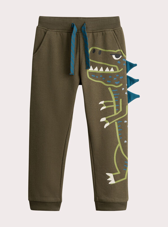 Jogging Khaki Dinosaurier Animation für Jungen  VOKLIJOG / 24W90241JGB609