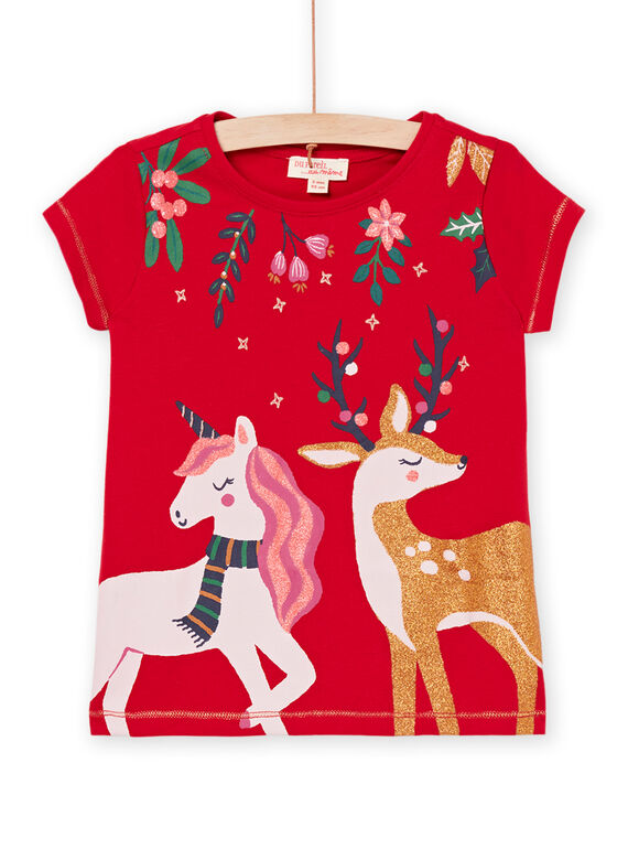 Animations-T-Shirt mit Einhorn und Rentier PANOSOUPEX / 22W901V1TMCF529