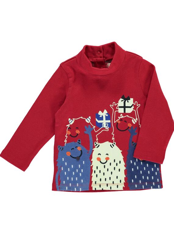 Baby boys' little Christmas monster polo neck DUCRASOUP / 18WG10R1SPLF504