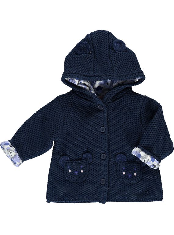 Baby girls' hooded jacket CIKLEVESTE / 18SG09D1VES070