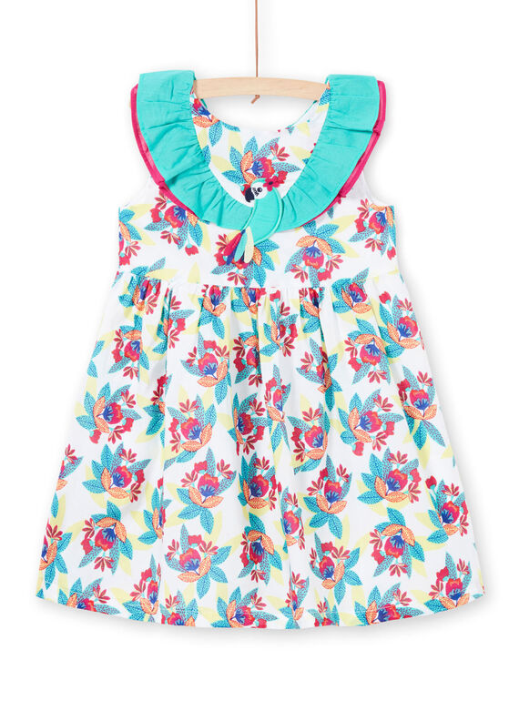 Ärmelloses Kleid für Mädchen mit Blumendruck JAMAROB4 / 20S901P1ROB000