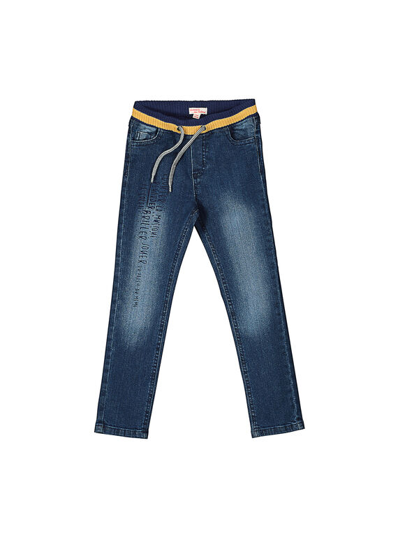 Jeans mit elastischem Bund für Jungen FOLIJEAN / 19S90221JEA704