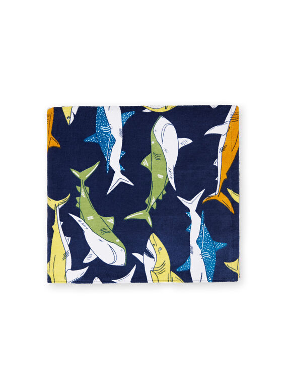 Marineblaues Strandtuch Junge LYOMERSERVEX / 21SI02D2SRV070