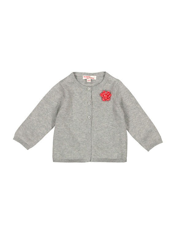 Graue Baby-Weste für Mädchen FIJOCAR4 / 19SG0934CAR943