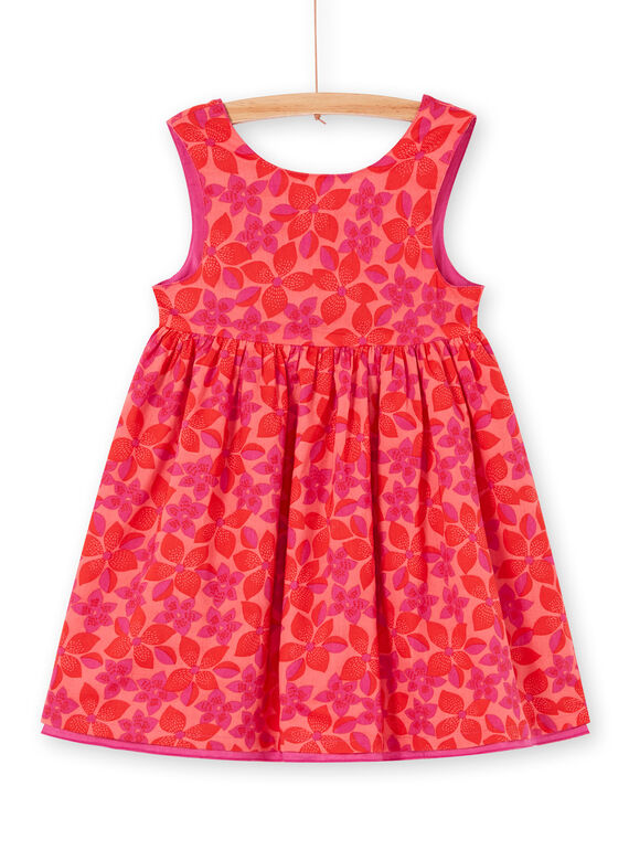 Wendbares Kleid mit rotem und rosa Blumendruck LAVIROB2 / 21S901U3ROB419