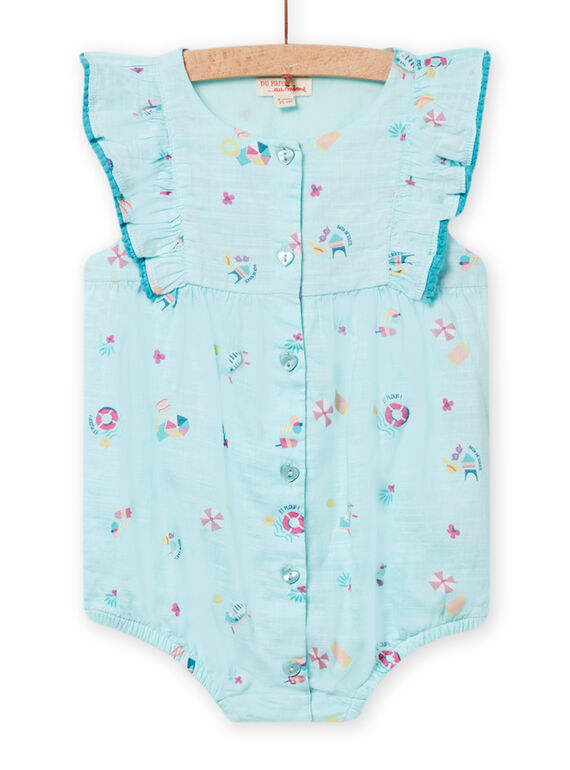 Baby Mädchen eisblauer Strampler NIFICBAR / 22SG09U1BAR219