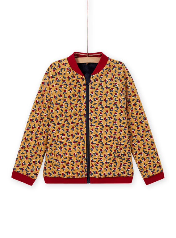 Blaue Wende-Teddy-Strickjacke für Mädchen MAMIXCAR2 / 21W901J1CARC205