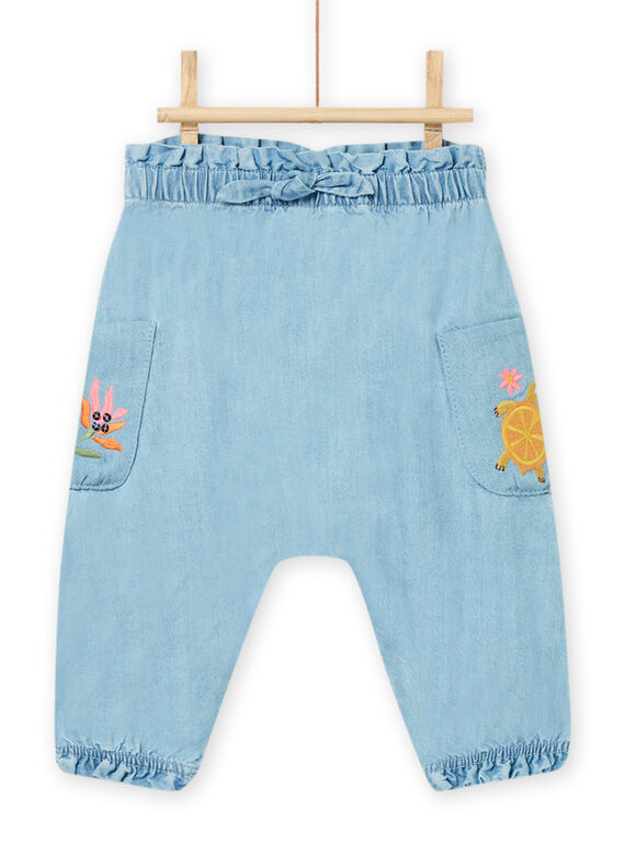 Baby Mädchen Leichte Denim-Hose NIHOPAN / 22SG09T1PANP272