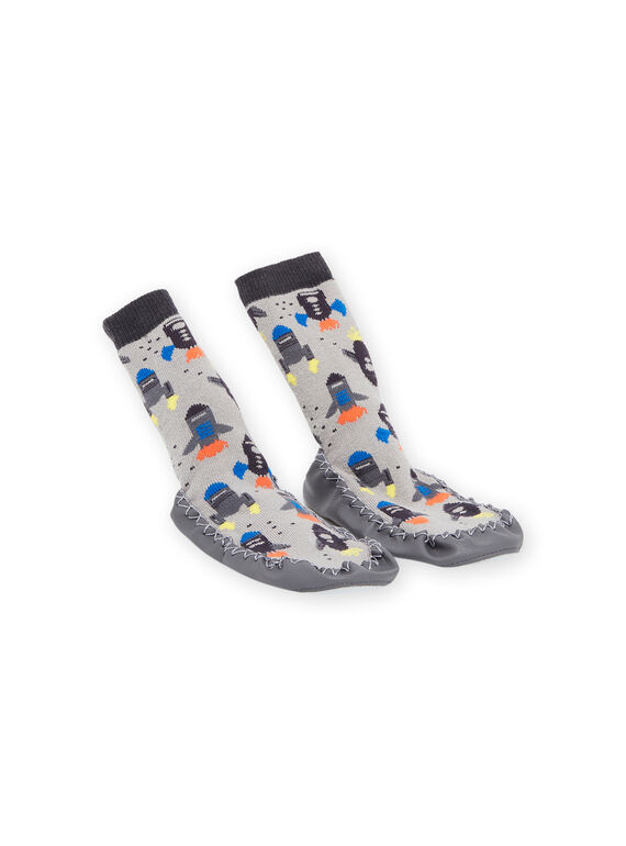 Hausschuhe Socken mit Raketendruck POCHO7AOP2 / 22XK3643D08940