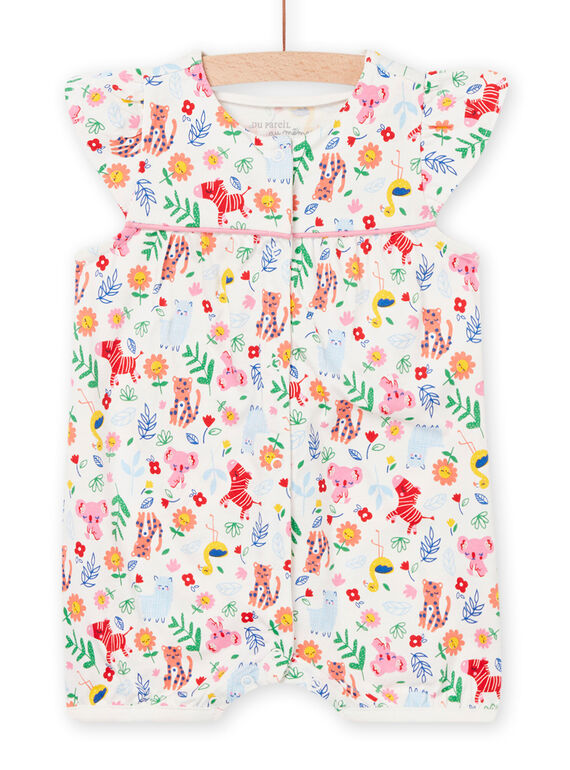 Baby Mädchen Jumpsuit mit ausgefallenem Druck NEFIGREANI / 22SH13H4GRE001
