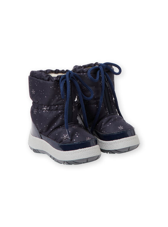 Schneestiefel navy blau Kind Mädchen GBFMONTMEP / 19WK37W2D3N070