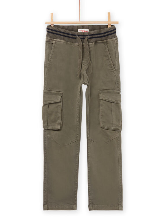 Khakifarbene Cargohose mit elastischem Bund POJOPAMAT2 / 22W902B2PAN609