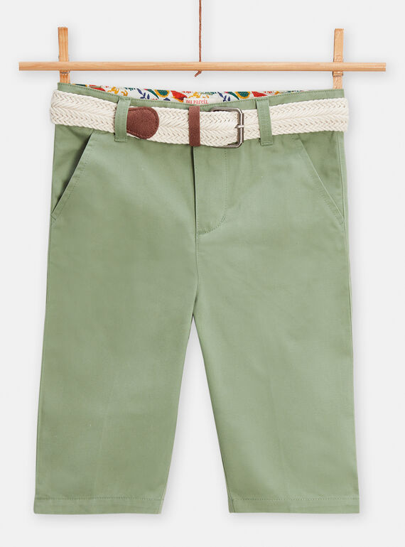 Bermuda-Shorts in hellem Khaki für Jungen TOJABER1 / 24S90211BER612
