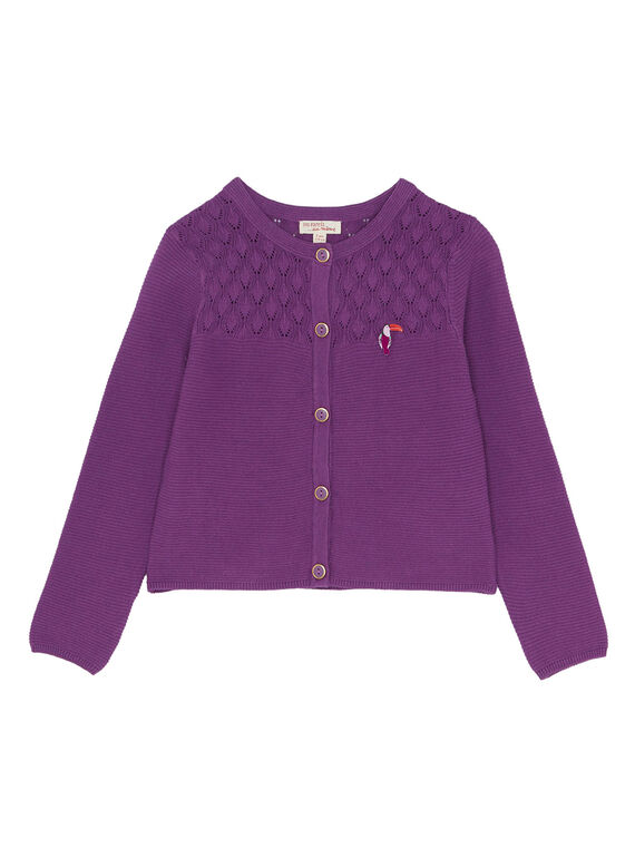Violette Strickjacke JASAUCAR / 20S901Q1CARH708