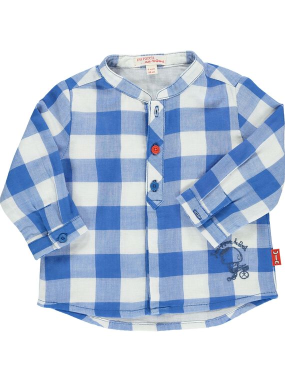 Baby boys' checked shirt CUKLECHEM / 18SG10D1CHM099