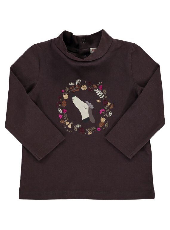 Baby girls' polo neck DICHOSOUP / 18WG09F1SPLI808