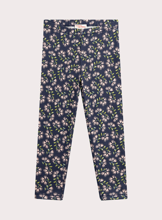 Blumen-Print-Legging für Mädchen  VYAKLILEG / 24WI0141CAL070