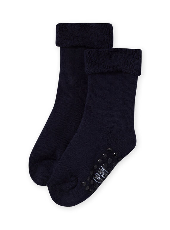 Marineblaue Boucle-Socken für Baby-Mädchen MYIESSOQB3 / 21WI09EBSOQ070