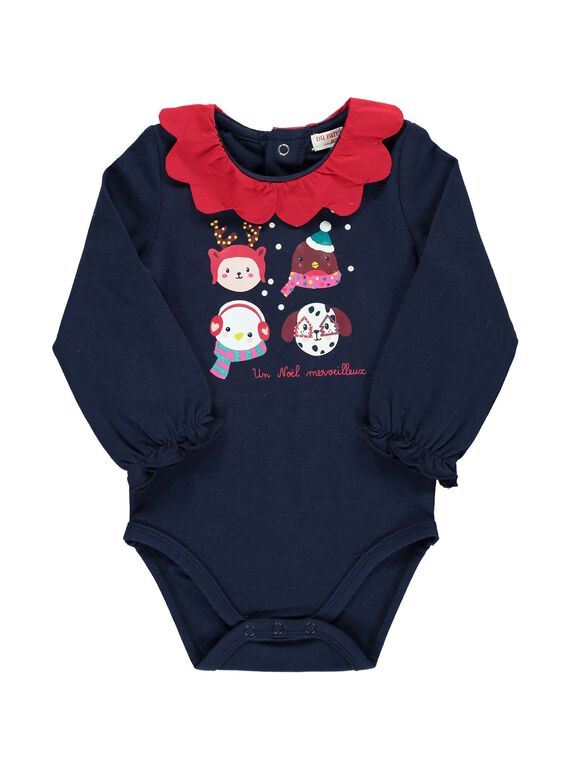 Girls' long-sleeved bodysuit DICRABOD / 18WG09R1BOD070
