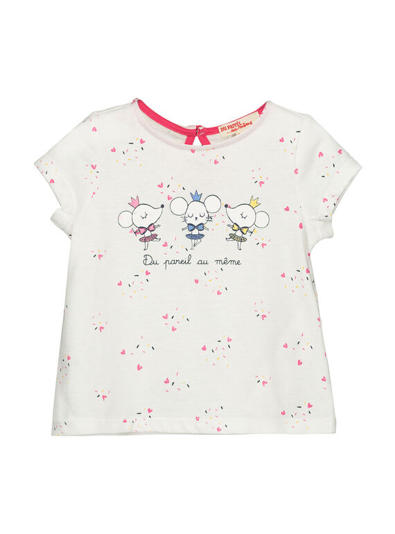 Kurzärmeliges T-Shirt für Mädchen FICOTI / 19SG0981TMC000