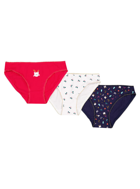 Set mit 3 Trikot-Höschen Kinder Mädchen GEFALOTNO / 19WH11N2SLIF521