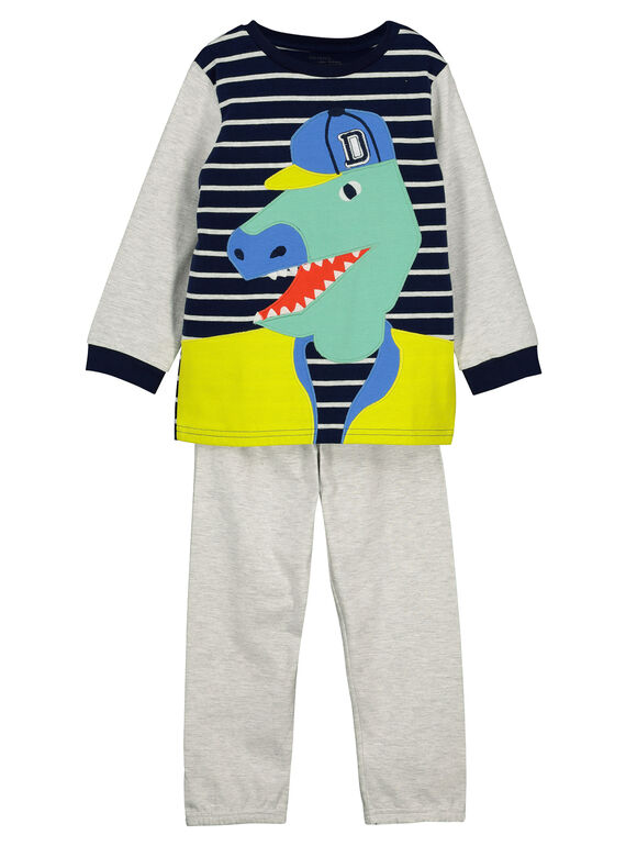 Fantasie-Pyjama aus Molton für Jungen FEGOPYJTYR / 19SH1299PYJ000