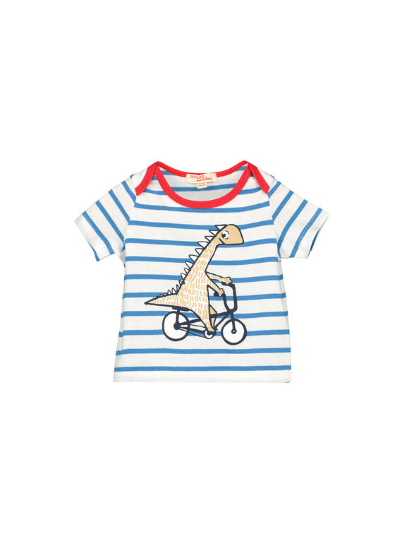 Kurzärmeliges bedrucktes T-Shirt für Babys Jungen FUTOTI4 / 19SG10L3TMC099